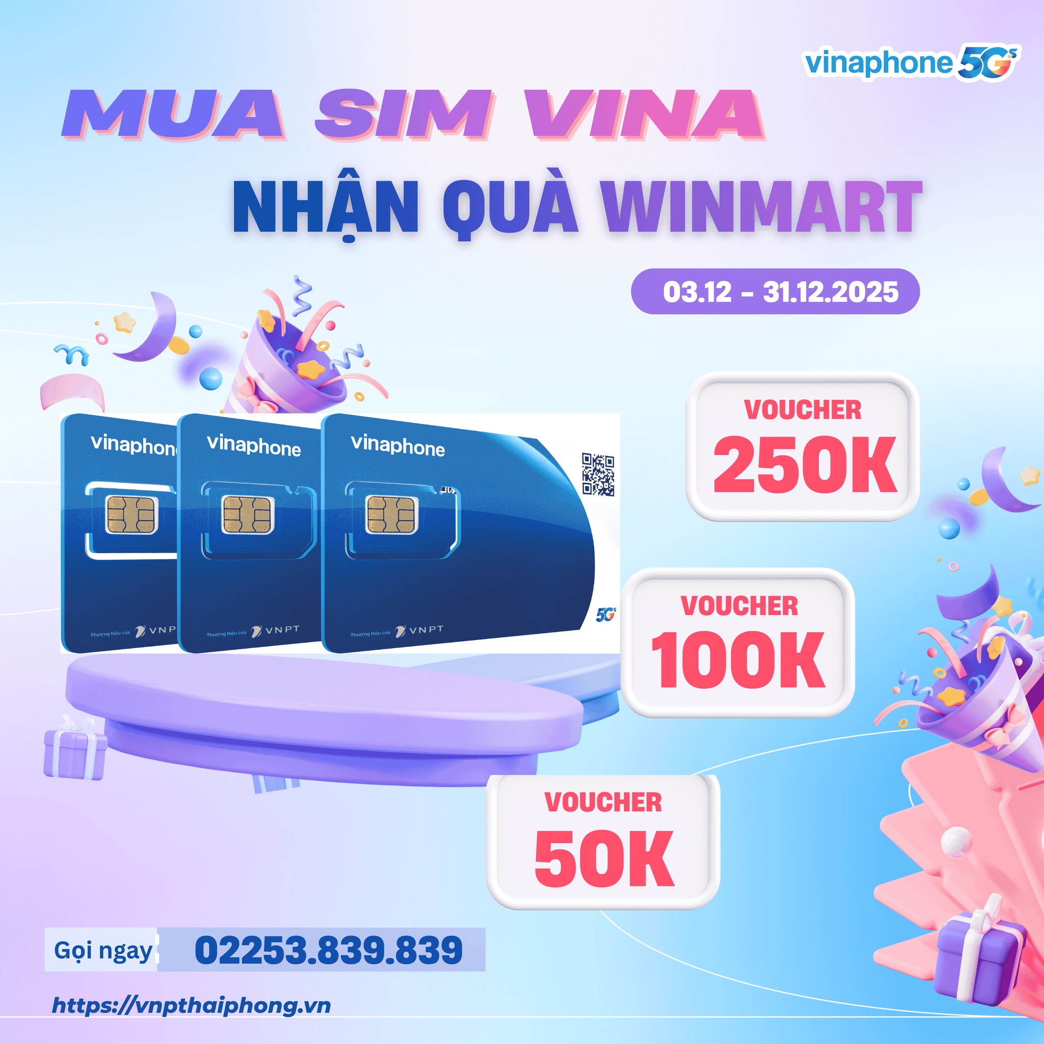 Chương trình khuyến mại “Mua sim VINA – Nhận Quà Winmart”